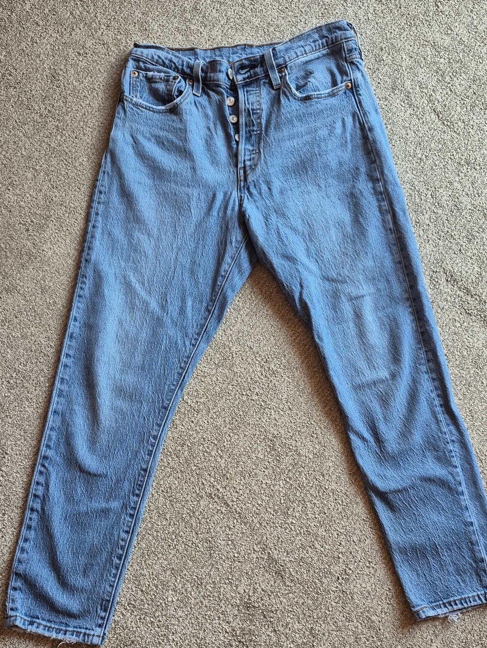 Levi's Light Blue Women's Skinny Jeans with Button Fly
